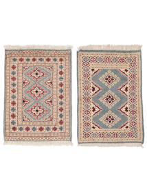  Pakistan Bokhara 2Ply Vloerkleed 65X90 Wol Bruin/Donkergrijs Klein Carpetvista