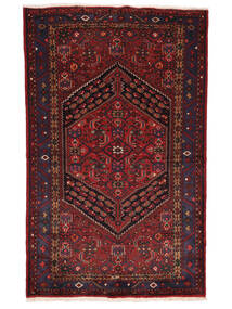  Zanjan Rug 130X204 Persian Wool Black/Dark Red Small Carpetvista