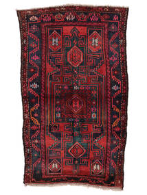  Persian Hamadan Rug 125X215 Black/Dark Red (Wool, Persia/Iran