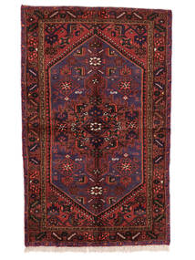  Zanjan Rug 123X198 Persian Wool Black/Dark Red Small Carpetvista