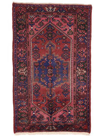  Persialainen Zanjan Matot Matto 123X207 Musta/Tummanpunainen (Villa, Persia/Iran)
