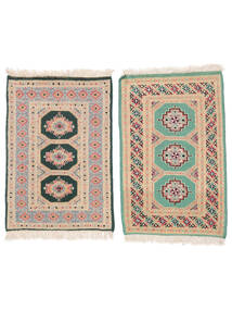 絨毯 オリエンタル パキスタン ブハラ 2Ply 62X95 茶色/オレンジ (ウール, パキスタン)