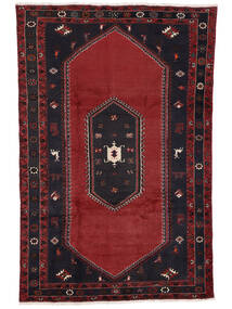 193X294 絨毯 クラルダシュト オリエンタル ブラック/ダークレッド (ウール, ペルシャ/イラン) Carpetvista