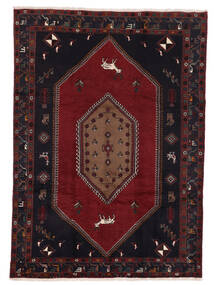 200X277 絨毯 オリエンタル クラルダシュト ブラック/ダークレッド (ウール, ペルシャ/イラン) Carpetvista