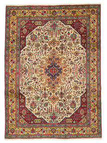 絨毯 オリエンタル タブリーズ 252X350 ダークレッド/茶色 大きな (ウール, ペルシャ/イラン)
