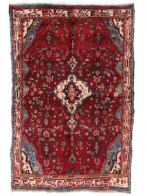  Persian Hamadan Rug 135X205 Dark Red/Black (Wool, Persia/Iran)