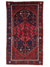 絨毯 ペルシャ ザンジャン 133X230 ブラック/ダークレッド (ウール, ペルシャ/イラン)