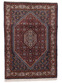 90X130 絨毯 オリエンタル ビジャー ブラック/ダークレッド (ウール, ペルシャ/イラン) Carpetvista