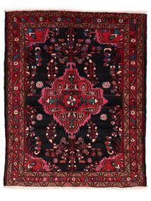  160X198 Hamadan Rug Black/Dark Red Persia/Iran Carpetvista