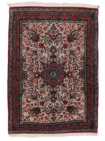 115X160 Dywan Bidżar Orientalny Czarny/Ciemnoczerwony (Wełna, Persja/Iran) Carpetvista