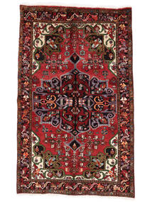  Persischer Hamadan Teppich 126X204 Schwarz/Dunkelrot (Wolle, Persien/Iran)
