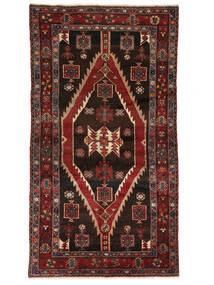  Hamadan Rug 130X240 Persian Wool Black/Dark Red Small Carpetvista