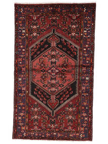  Persian Zanjan Rug 127X214 Black/Dark Red Carpetvista