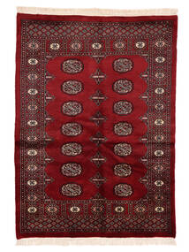 127X177 絨毯 パキスタン ブハラ 3Ply オリエンタル 深紅色の/黒 (ウール, パキスタン)