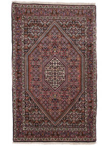  Persischer Bidjar Teppich 90X148 Schwarz/Dunkelrot (Wolle, Persien/Iran)