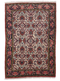  Orientalischer Bidjar Teppich 112X165 Schwarz/Dunkelrot Wolle, Persien/Iran Carpetvista