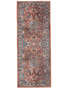 Galaxy Oriental Washable 80X200 Small Rust Red/Blue Medallion Runner Rug
