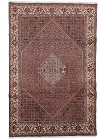 198X301 絨毯 ビジャー オリエンタル ダークレッド/ブラック (ウール, ペルシャ/イラン) Carpetvista