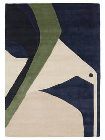  160X230 Μy House Is The Universe. Tapis - Noir/Beige Laine, 