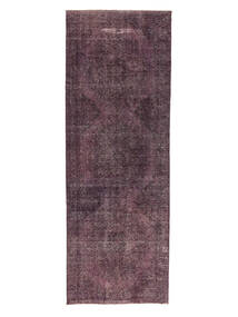 145X410 絨毯 Colored Vintage - Turkiet モダン 廊下 カーペット ダークレッド/ブラック (ウール, トルコ) Carpetvista