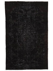 186X297 Alfombra Colored Vintage - Turkiet Moderna Negro (Lana, Turquía) Carpetvista