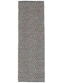  80X250 Washable Small Solveig Rug - Black/White Cotton