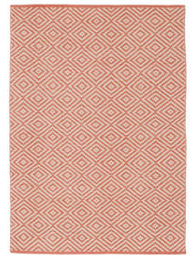  160X230 Washable Solveig Rug - Coral Red/White Cotton