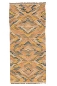 Kilim Ariana Trend Rug 89X196 Runner
 Brown/Orange Wool, Afghanistan Carpetvista