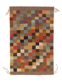 116X178 Kelim Modern Teppich Moderner Braun/Schwarz (Wolle, Afghanistan) Carpetvista