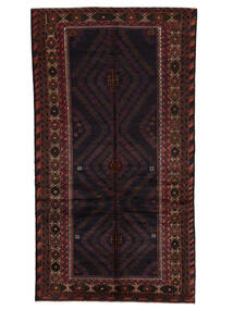 160X290 Belutsch Teppich Orientalischer Schwarz/Dunkelrot (Wolle, Afghanistan) Carpetvista
