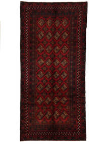 Baluch Rug Rug 155X330 Runner
 Black/Dark Red Wool, Afghanistan Carpetvista