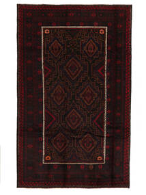 195X285 絨毯 バルーチ オリエンタル ブラック (ウール, アフガニスタン) Carpetvista