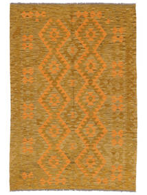  Kilim Afghan Old Style Rug 130X190 Wool Brown/Orange Small Carpetvista