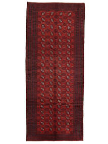 150X355 Tapete Oriental Balúchi Passadeira Preto/Vermelho Escuro (Lã, Afeganistão) Carpetvista