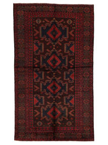Baluch Rug Rug 150X250 Black/Dark Red Wool, Afghanistan Carpetvista