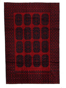 200X300 Dywan Beludż Orientalny Czarny/Ciemnoczerwony (Wełna, Afganistan) Carpetvista