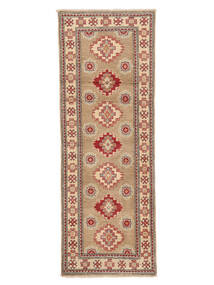 65X195 Kazak Fine Vloerkleed Oosters Tapijtloper Bruin/Donkerrood (Wol, Afghanistan) Carpetvista