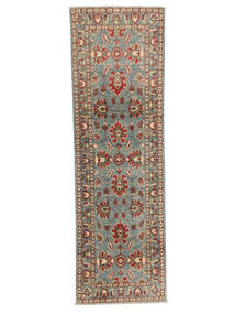 65X195 Kazak Fine Teppich Orientalischer Läufer Braun/Grün (Wolle, Afghanistan) Carpetvista