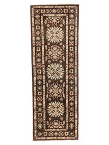  Oriental Kazak Fine Rug 65X195 Runner
 Black/Brown Wool, Afghanistan Carpetvista
