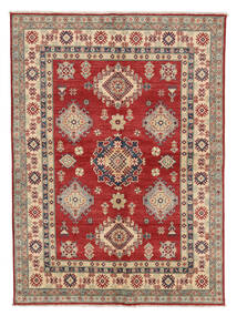 Kazak Fine Rug 150X205 Brown/Dark Red Wool, Afghanistan Carpetvista