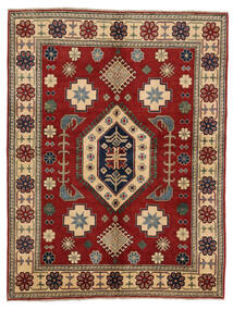  Kazak Fine Rug 157X208 Wool Dark Red/Brown Small Carpetvista