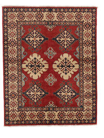  152X194 Kazak Fine Teppich Dunkelrot/Braun Afghanistan Carpetvista