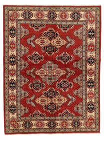 149X198 Tapete Kazak Fine Oriental Vermelho Escuro/Preto (Lã, Afeganistão) Carpetvista
