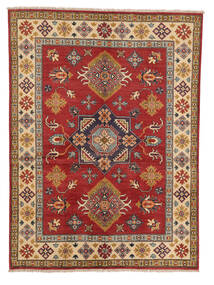  149X203 Kazak Fine Rug Brown/Dark Red Afghanistan Carpetvista