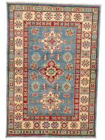 Kazak Fine Teppich 101X149 Braun/Dunkelgrün Wolle, Afghanistan Carpetvista