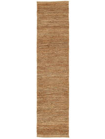  80X350 Pequeno Jute Ribbed Tapete - Bege