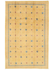  Orientalischer Mongolian Kazak Fine Teppich 198X308 Orange Wolle, Afghanistan Carpetvista