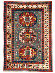 167X241 Tapete Kazak Fine Oriental Vermelho Escuro/Preto (Lã, Afeganistão) Carpetvista