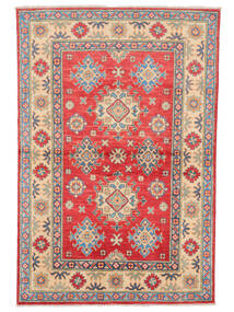 Kazak Fine Teppich 97X149 Rot/Braun Wolle, Afghanistan Carpetvista