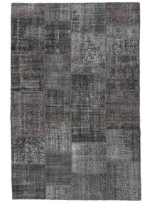 200X300 絨毯 パッチワーク モダン ブラック/ダークグレー (ウール, トルコ) Carpetvista